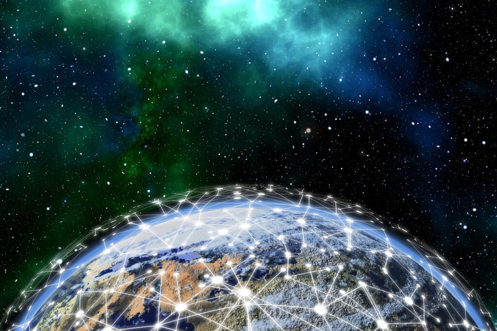 Blockchain: The Architecture of Trust network, earth, blockchain, globe, digitization, communication, worldwide, connection, global, technology, digital, stars, galaxy, blockchain, blockchain, blockchain, blockchain, blockchain, globe, global, global