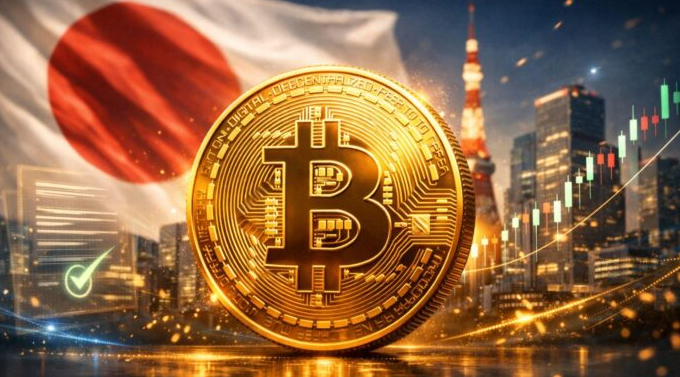 Japan Quietly Got There First Japan flag on bitcoin