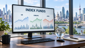Articles global index funds on a modern desk