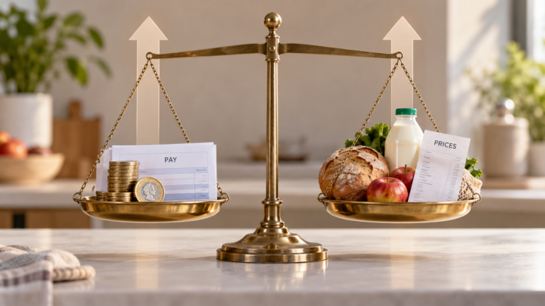pay and prices in balance